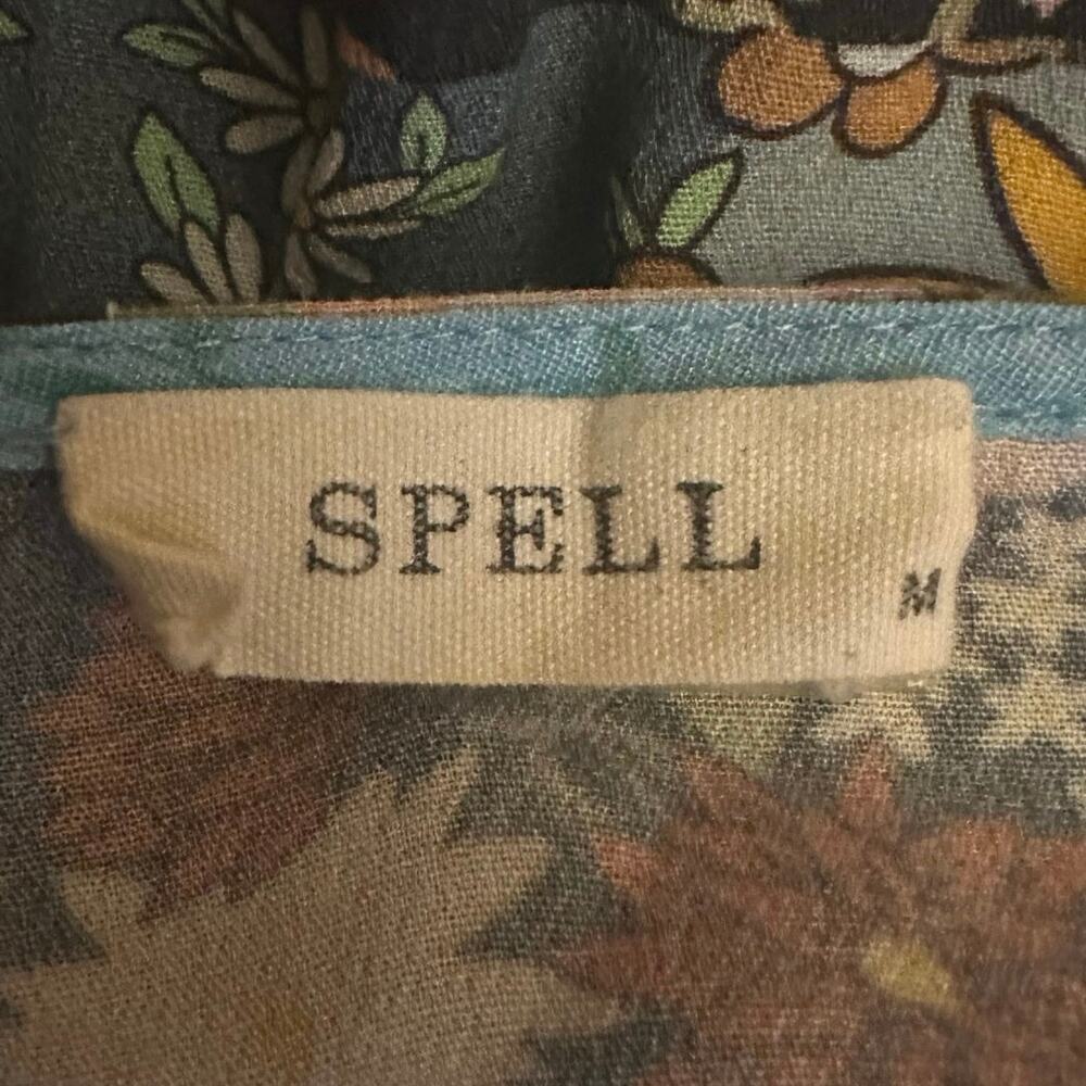 Spell & the Gypsy Bohemian Patchwork 70s Witchy Cha Cha Maxi Dress Size Medium - Picture 14 of 16